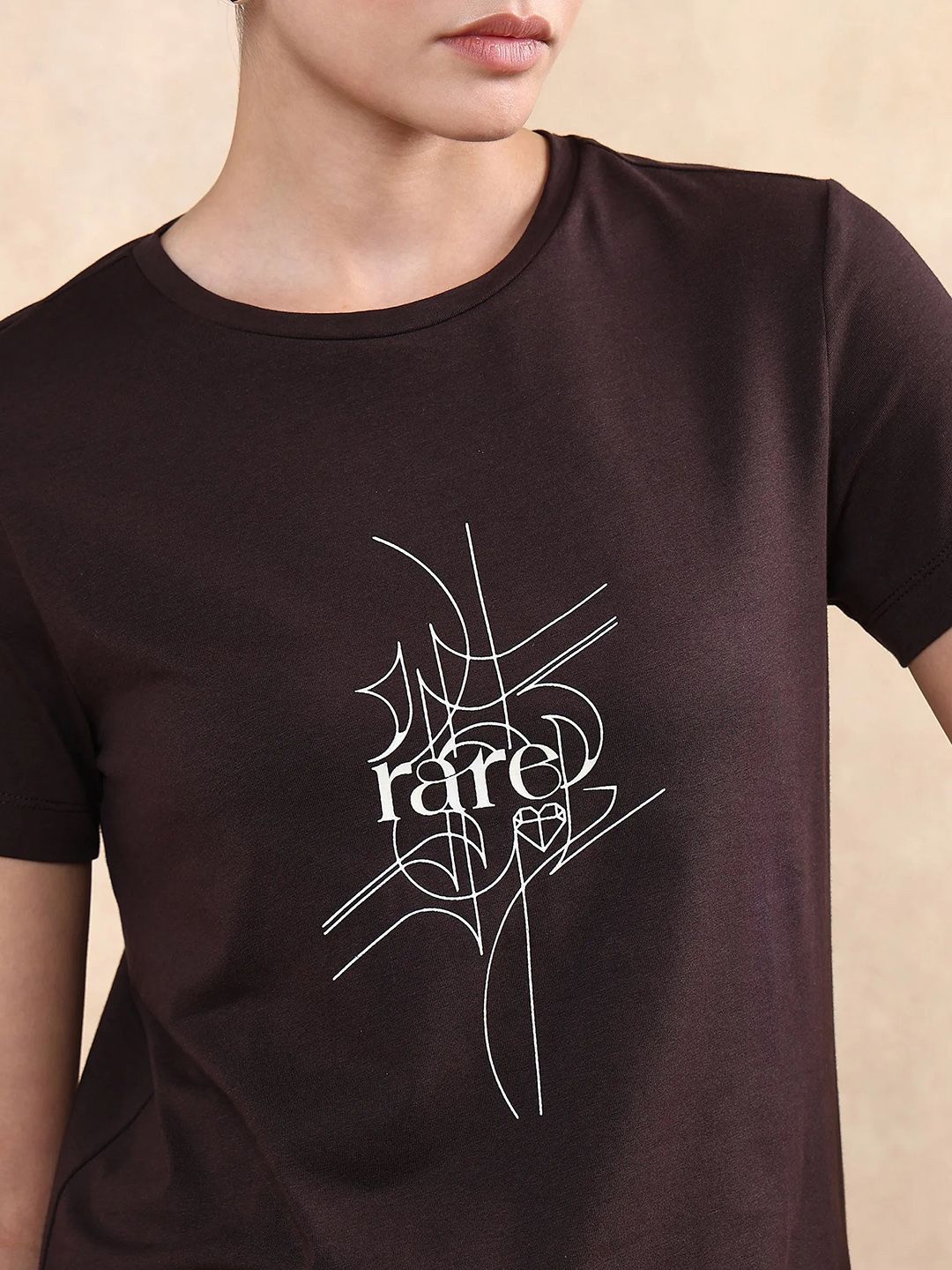 RAREISM Women Printed Pockets T-shirt