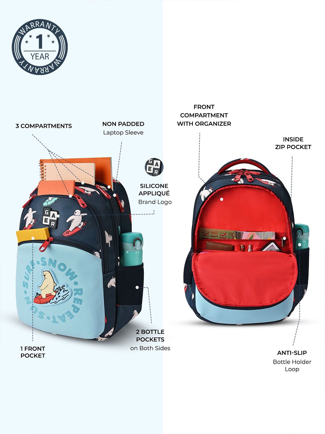 Gear Unisex Backpack