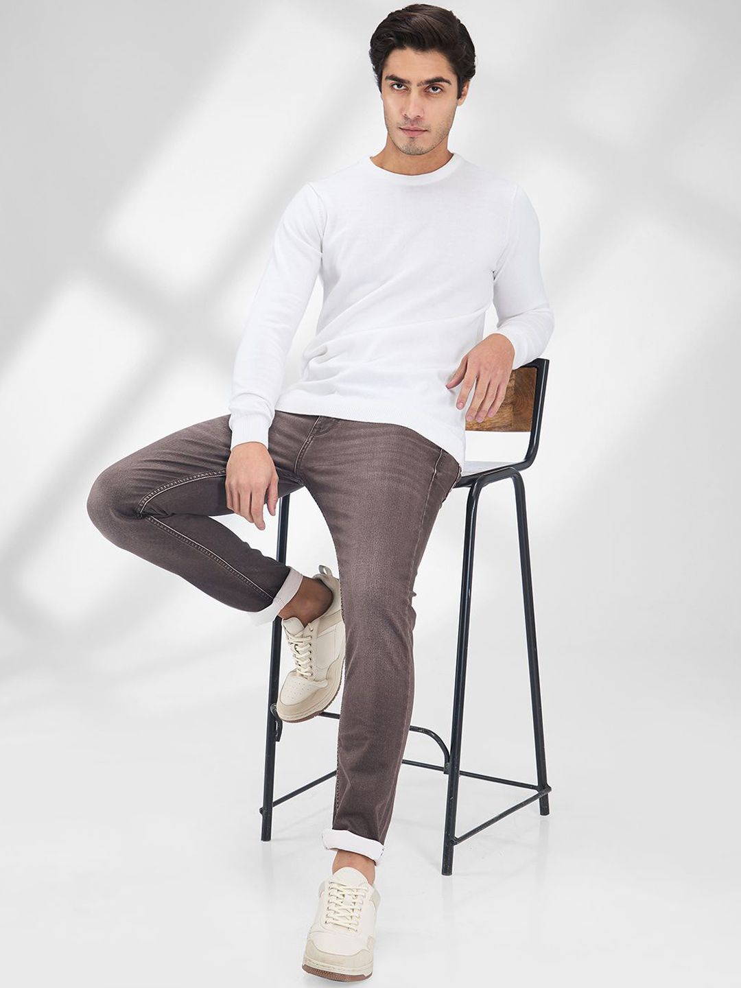 SPYKAR Men Skinny Fit Low-Rise Light Fade Stretchable Jeans