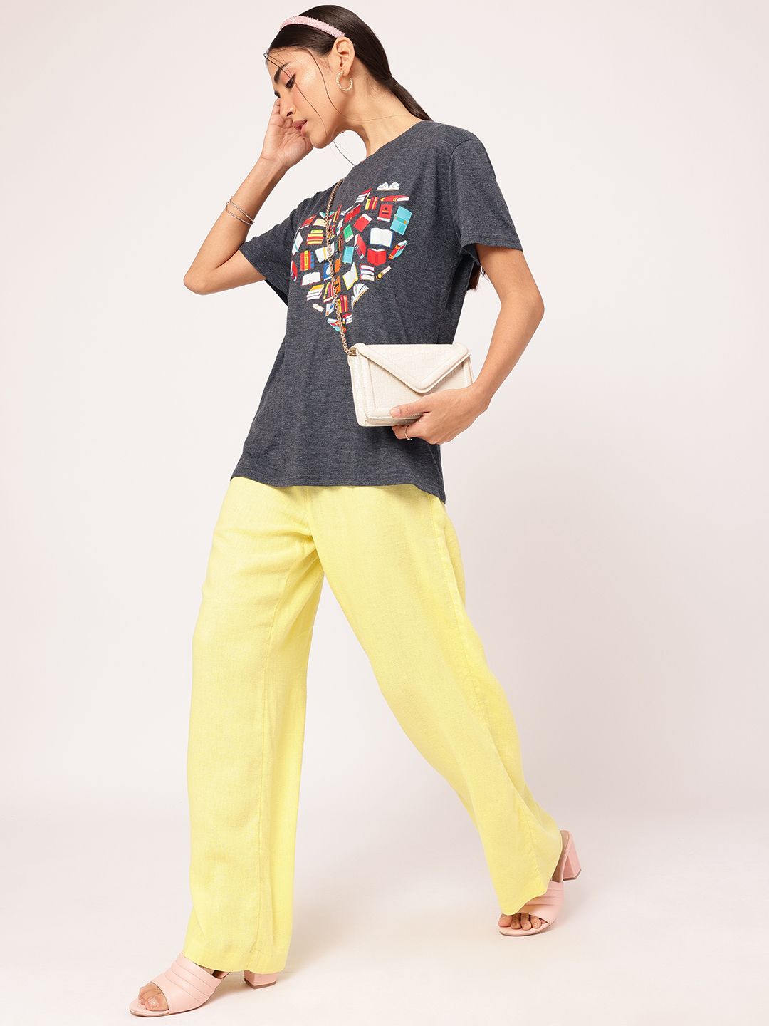 DressBerry Bibliophile Bae Printed Relaxed T-shirt