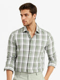 RARE RABBIT Men Comfort Opaque Checked Casual Shirt