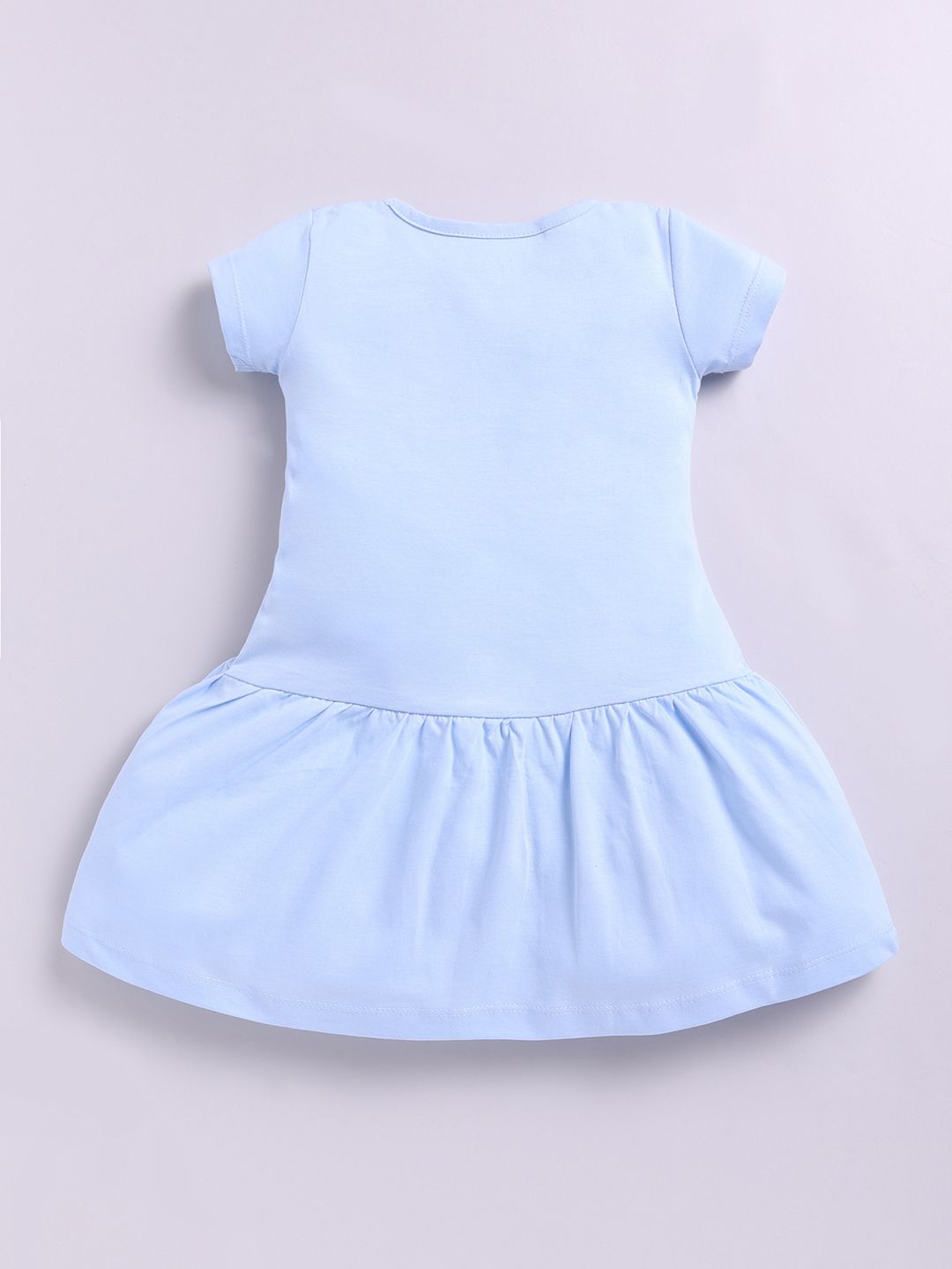 Happy Faces Girls Barbie Printed Pure Cotton Fit & Flare Dress