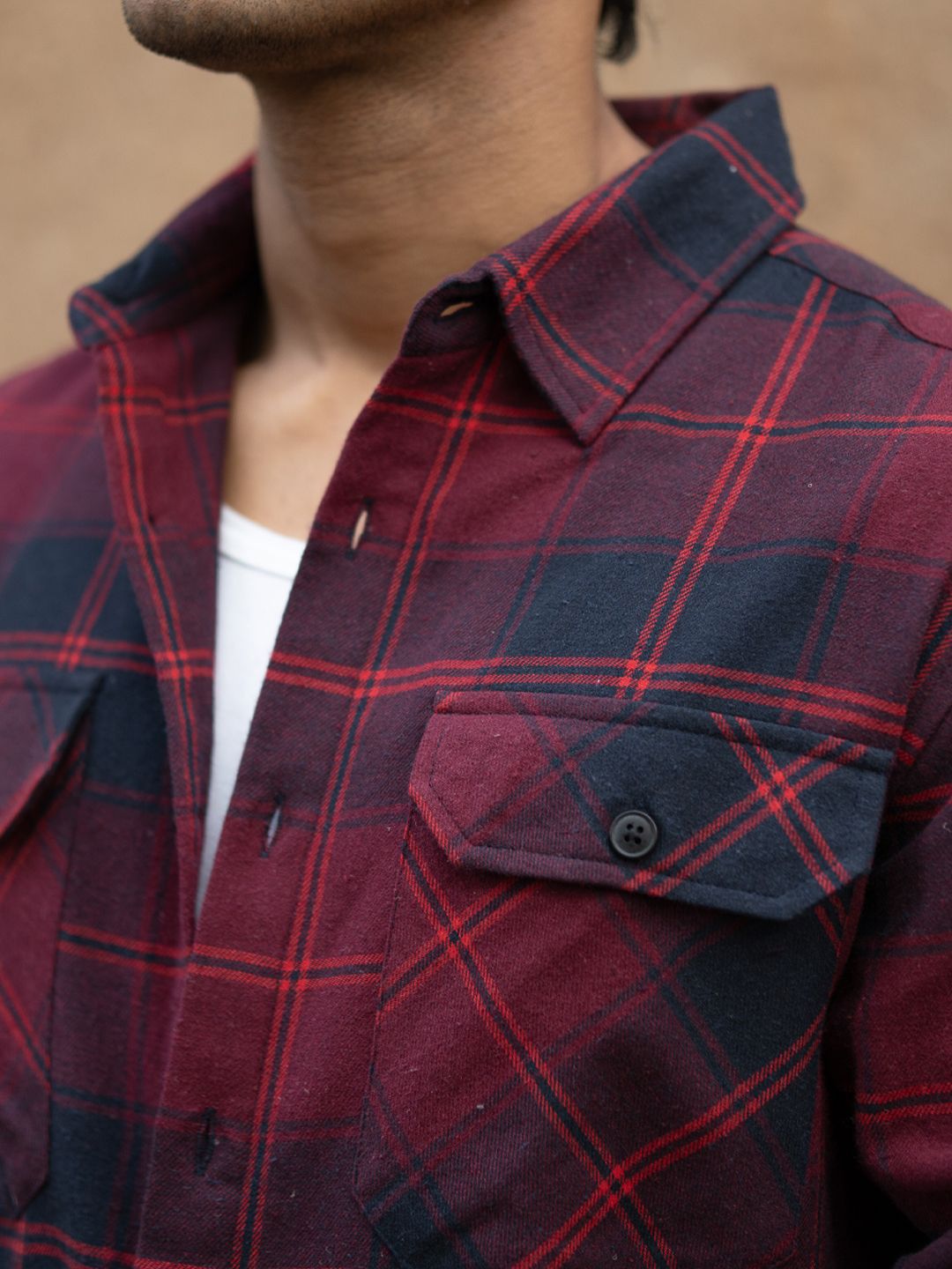 Powerlook Checked Casual Shirt
