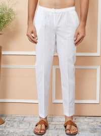 See Designs Ethnic Motifs Woven Design Long Sleeves Regular Straight Kurta & Pyjama