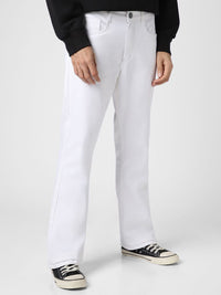 Urbano Fashion Men Bootcut Low Distress Stretchable Jeans