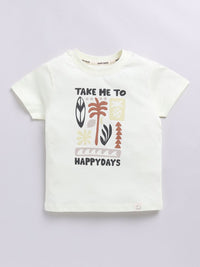 Happy Faces Kids Boys Printed Pure Cotton T-Shirt