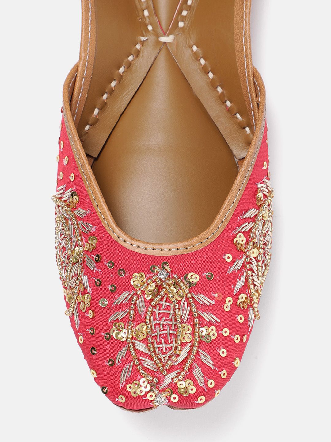 House of Pataudi Sequin Embellished Mojaris