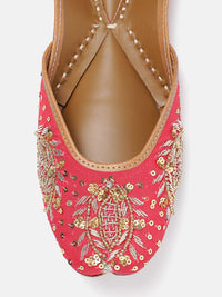 House of Pataudi Sequin Embellished Mojaris