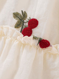 YK Girls Floral Embroidered Dress