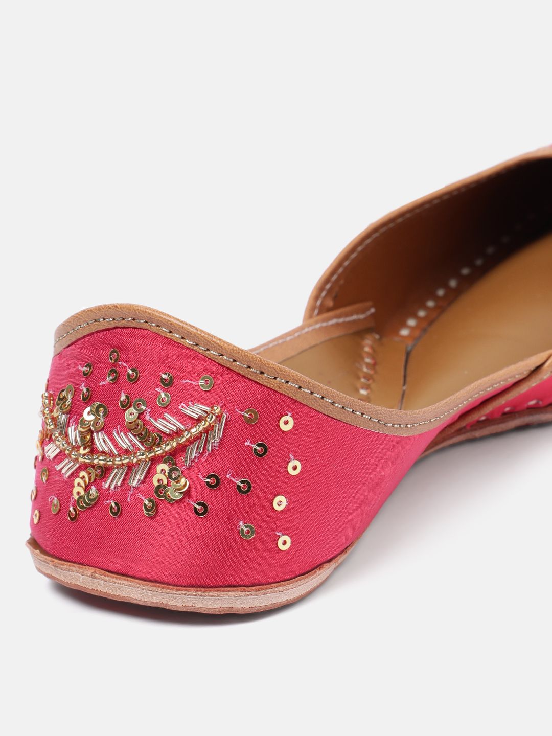 House of Pataudi Sequin Embellished Mojaris