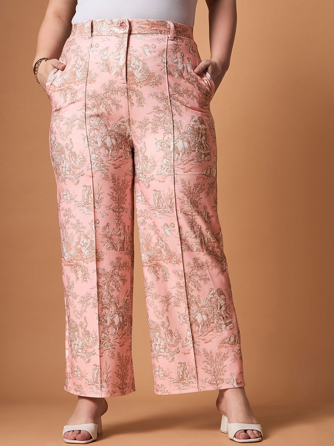 SASSAFRAS Curve Printed Blazer With Trousers Co-Ords