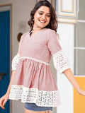 KALINI Women Striped A-line Top