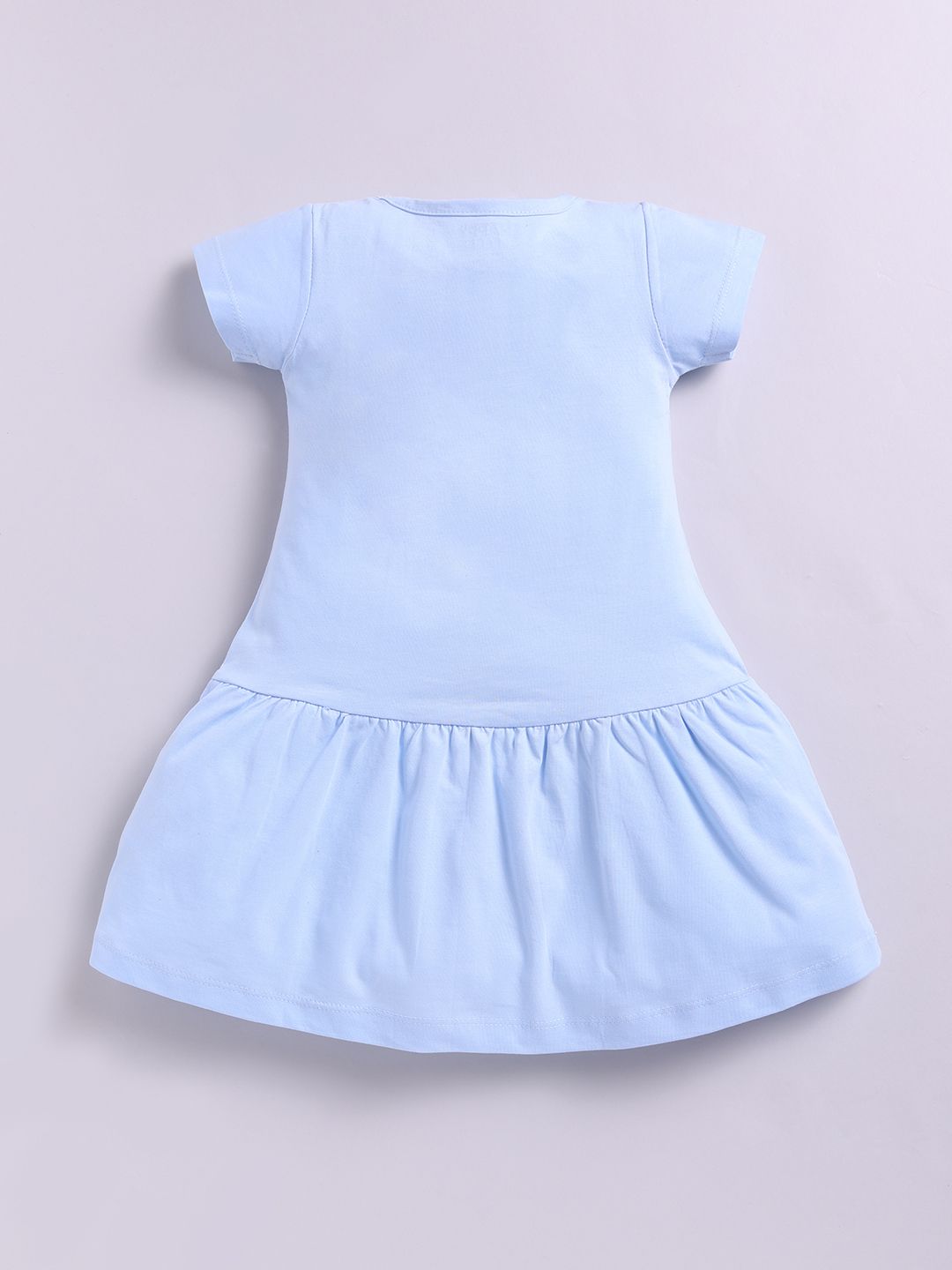 Happy Faces Girls Dora Printed Pure Cotton Fit & Flare Dress