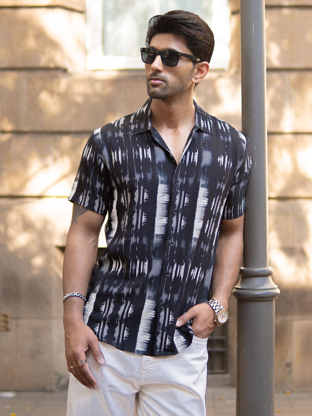 Powerlook Men Opaque Printed Casual Shirt