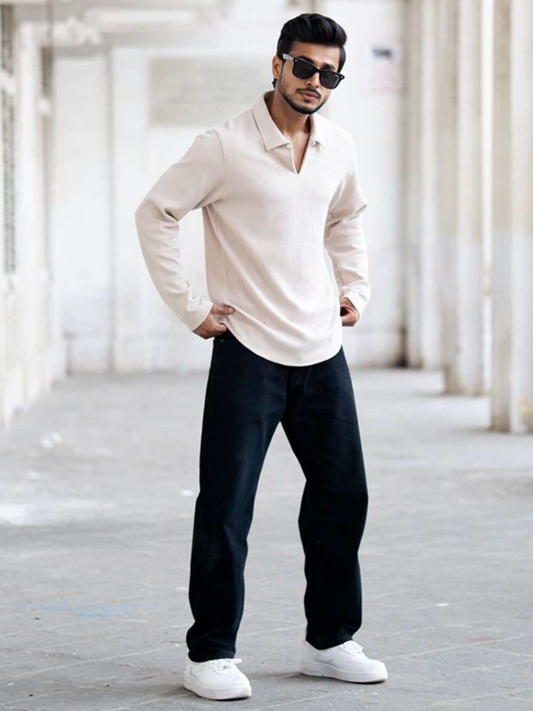 Powerlook Men Polo Collar T-shirt