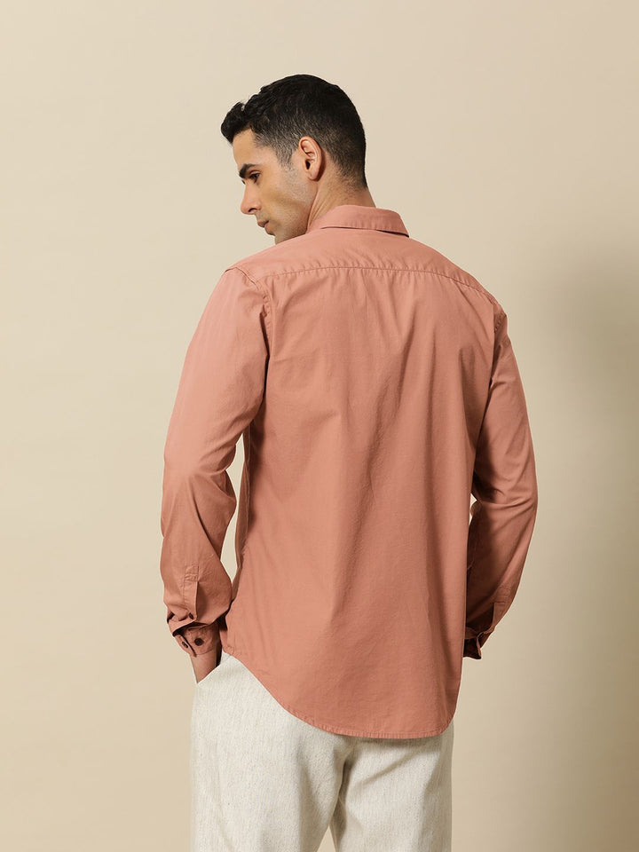 Mr Bowerbird Men Pure Cotton Tailored Fit Spread Collar Casual Shirt