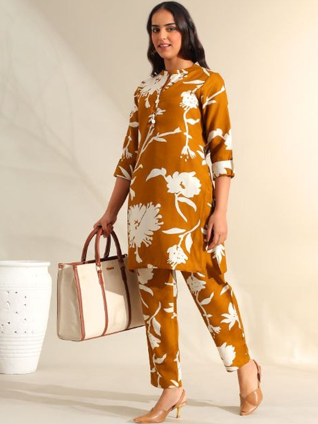 Mamicha Printed Tunic With Trousers Co-Ords