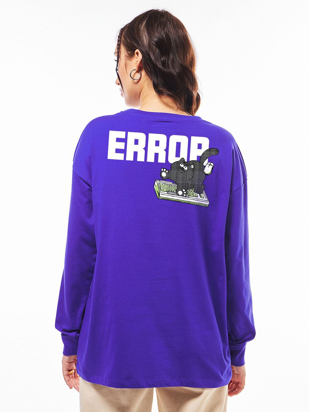 Bewakoof Women Printed Oversized T-shirt