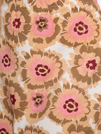 Berrylush Printed Pure Cotton Straight Mini Skirt