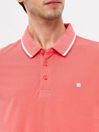 SPYKAR Men Solid Polo Collar Cotton Slim Fit T-shirt