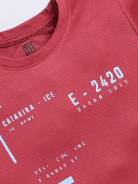 HRX by Hrithik Roshan Boys Typography Printed Rapid-Dry T-shirt