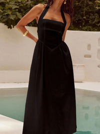 all about you Halter Neck A-Line Maxi Dress