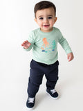 Nauti Nati Boys Printed Pure Cotton Sweatshirt With Joggers