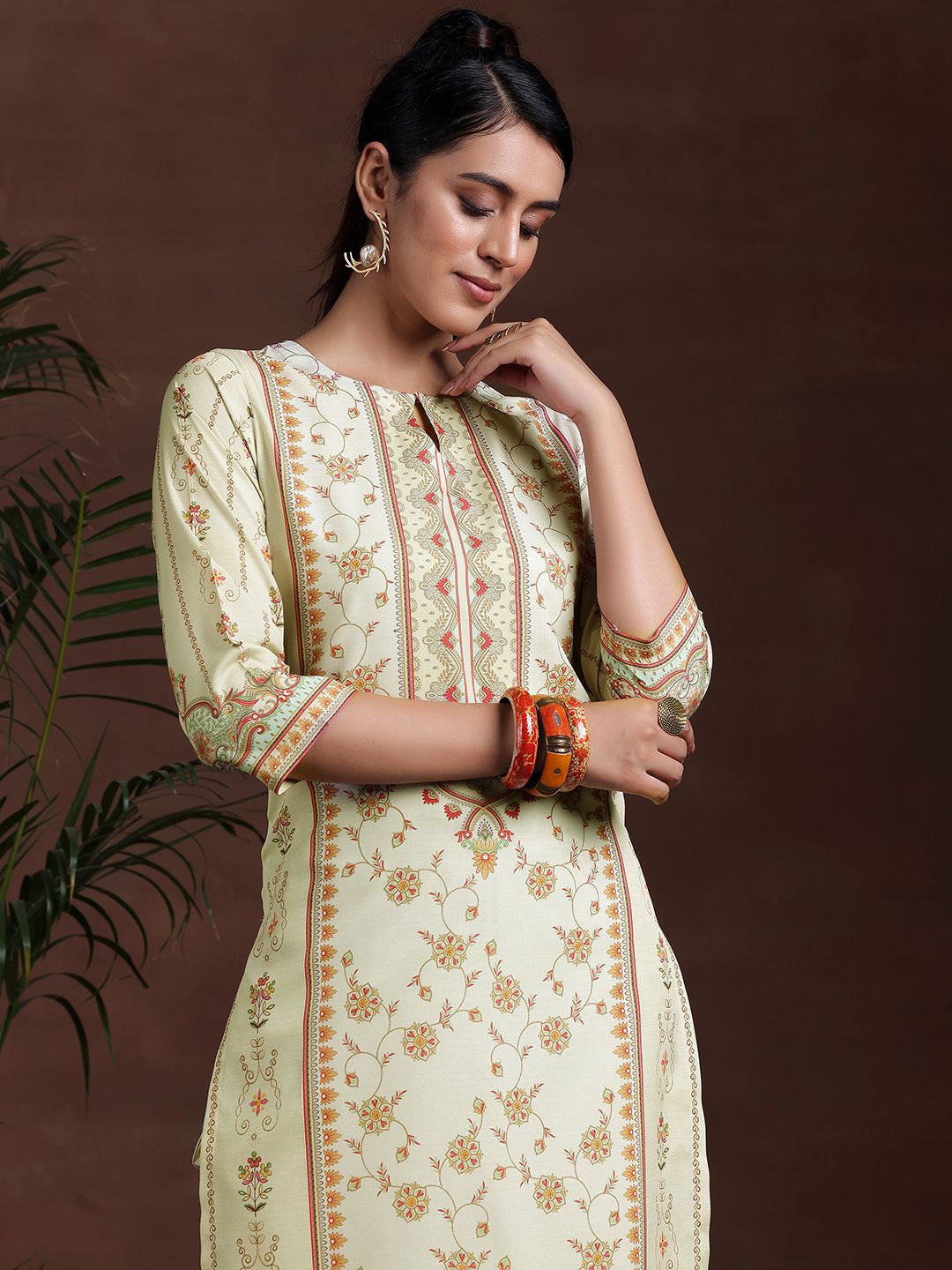 Libas Ethnic Motifs Printed Kurta with Trousers & Dupatta