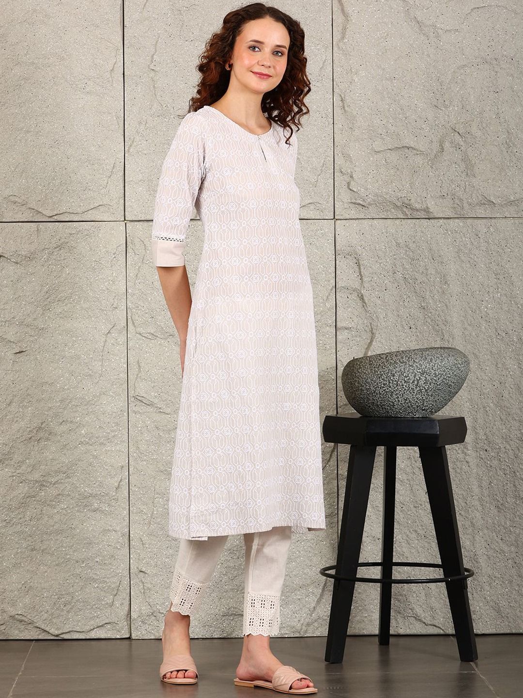 W Women Printed Kurta