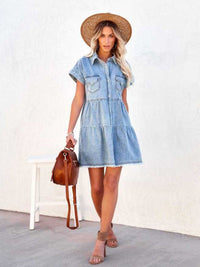 all about you Women Denim A-Line Dress