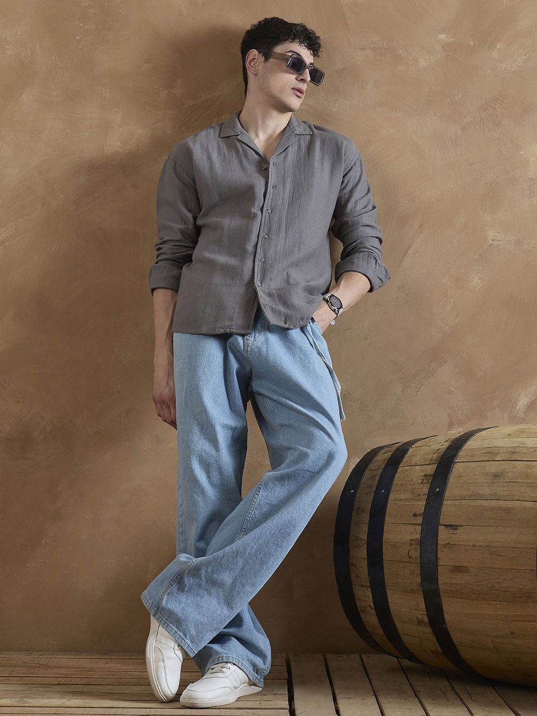 DENNISON Double Gauge Oversized Shirt