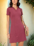 DressBerry Urban Elegance Paneled T-shirt-Style Dress