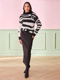 AND Women Striped Bell Sleeve Top