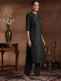 Libas Pleated Kurta with Trousers & Dupatta