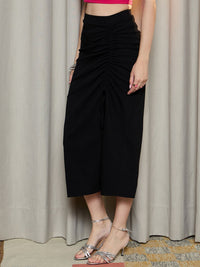 Berrylush Women Straight Midi Skirt