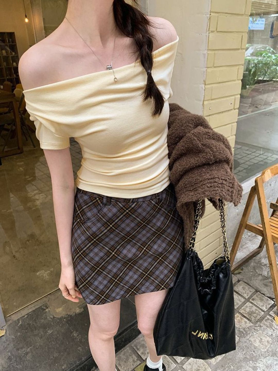 DressBerry Women Cowl Neck Crop Top