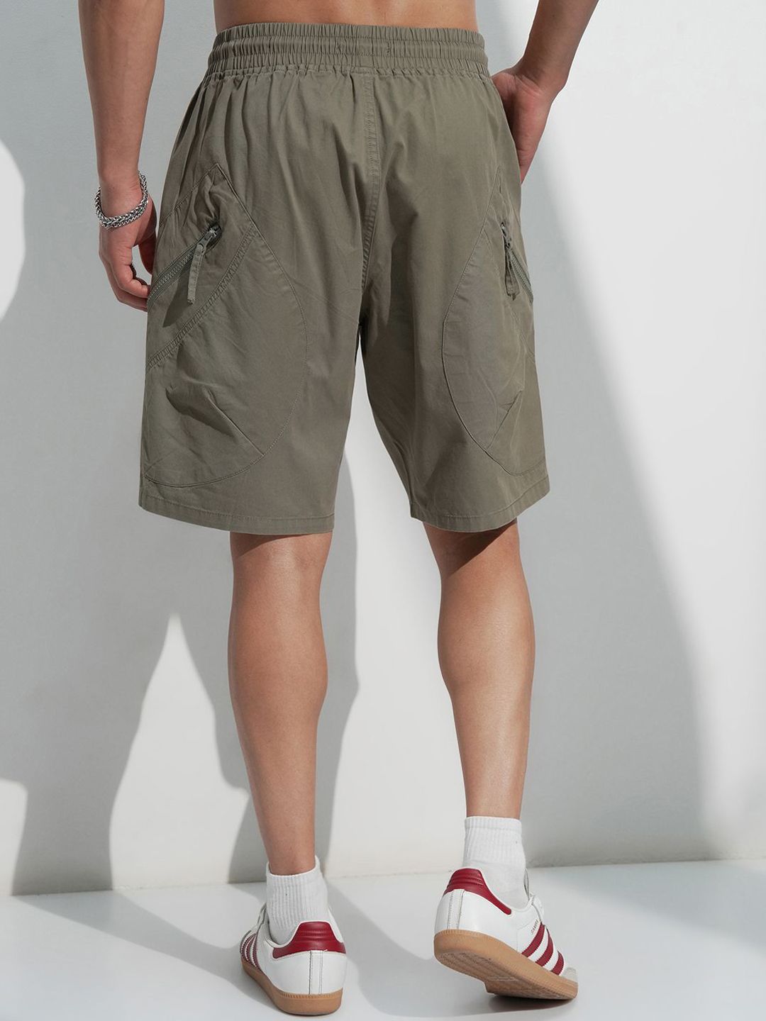 HIGHLANDER Men Mid-Rise Regular Fit Cotton Shorts