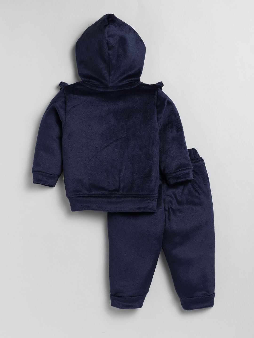 Moms Love Infant Girls Self Design Sweatshirt With Joggers