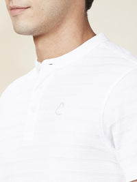 Being Human Men Self Design Henley Neck Cotton T-shirt