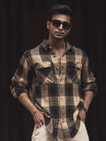 Powerlook Men Tartan Checks Opaque Checked Casual Shirt