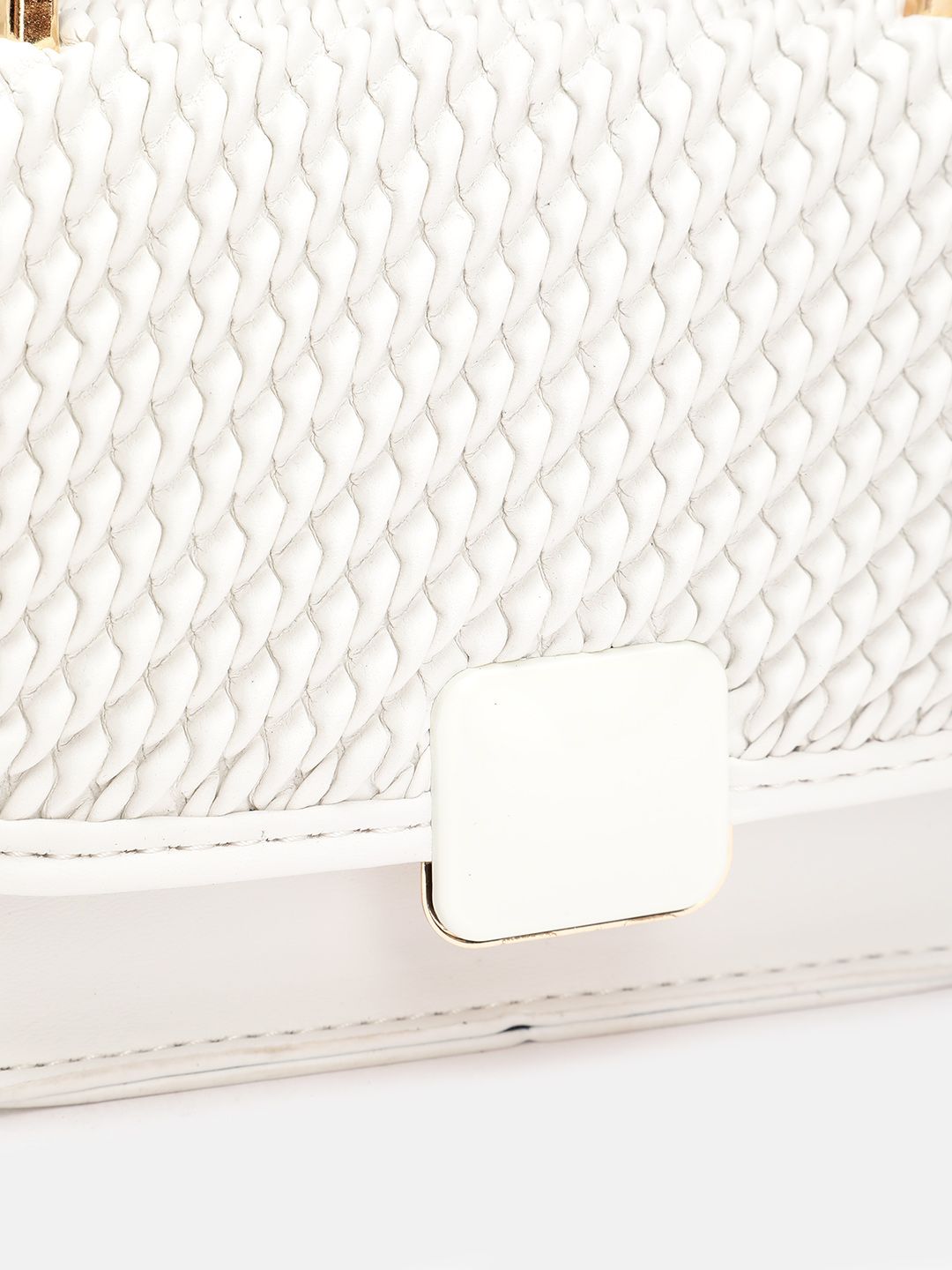 DressBerry Textured Structured Satchel