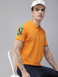 SPYKAR Men Solid Polo Collar Pure Cotton Slim Fit T-shirt