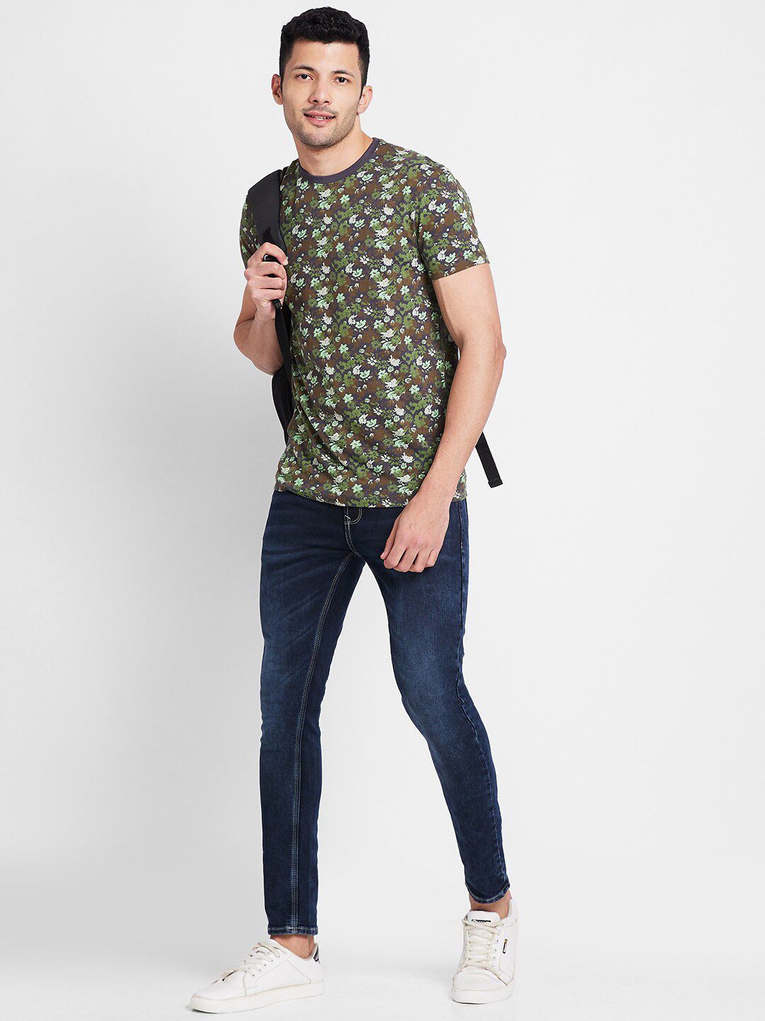 Being Human Floral Printed Pure Cotton T-shirt