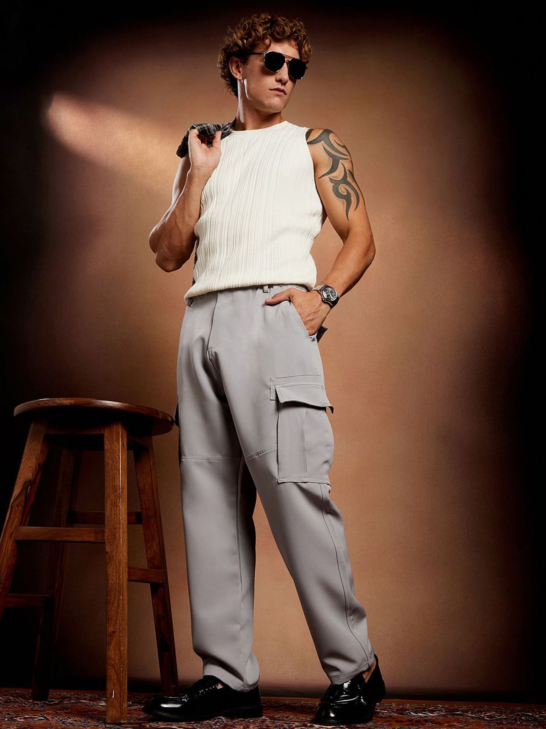 Campus Sutra Men Comfort Cargos Trousers