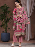 Libas Ethnic Motifs Printed Kurta with Trousers & Dupatta