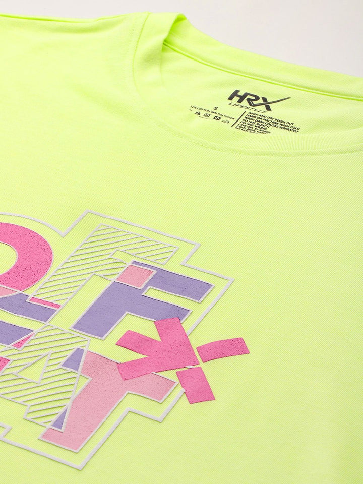 HRX by Hrithik Roshan Women Typography Printed T-shirt