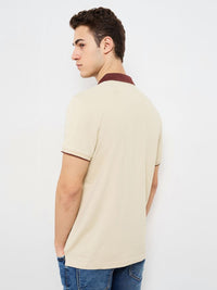 SPYKAR Men Solid Polo Collar Cotton Slim Fit T-shirt