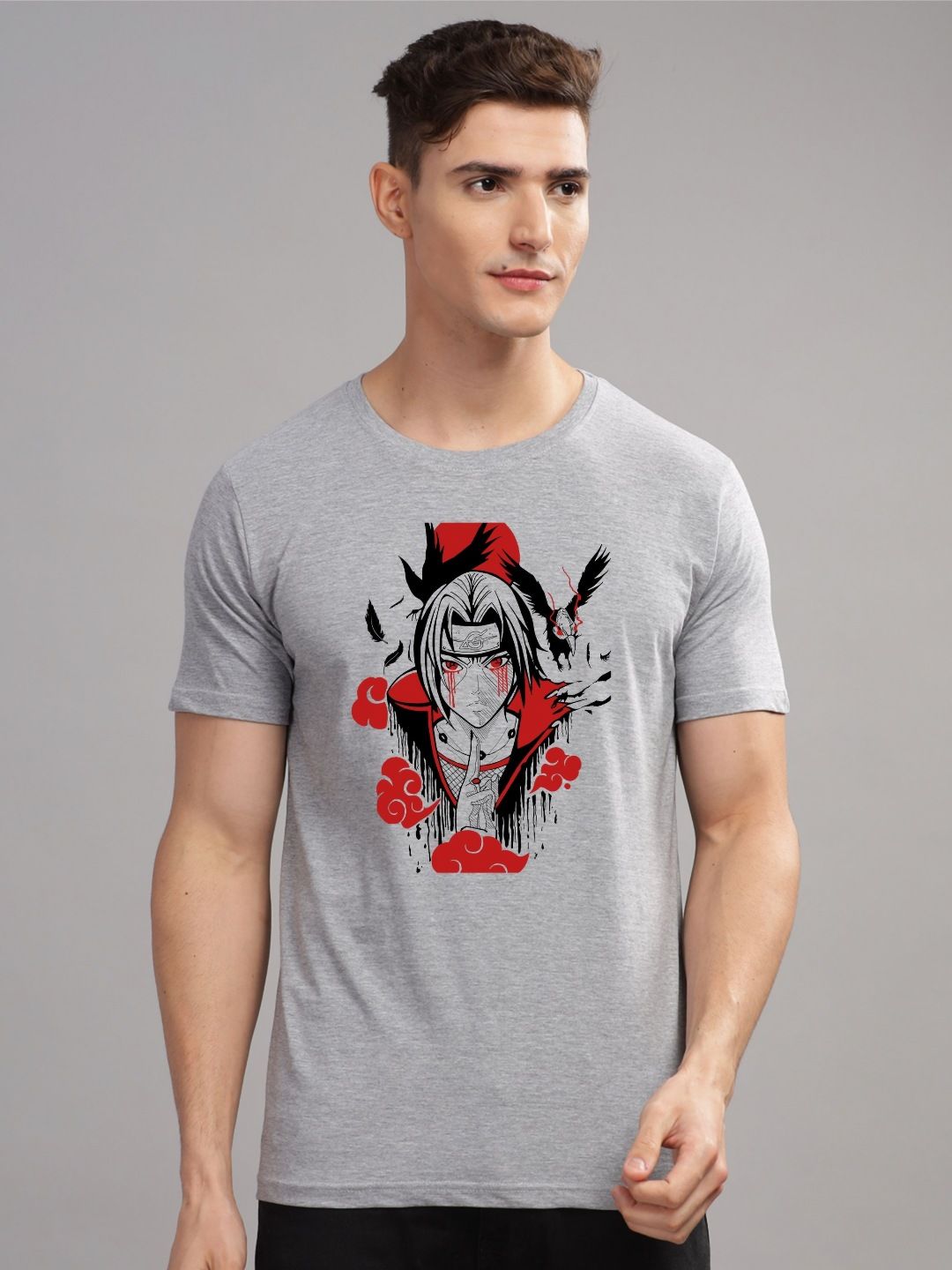 ADRO Men Printed Applique T-shirt