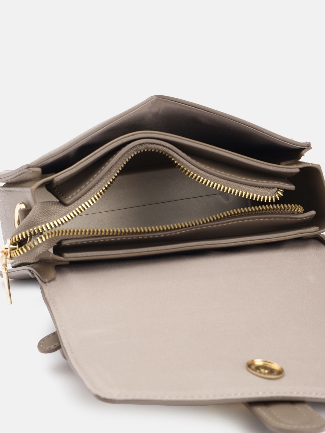 Lino Perros Floral Textured Structured Satchel Bag