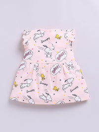 Happy Faces Infant Girls Snoopy Printed Pure Cotton A-Line Dress